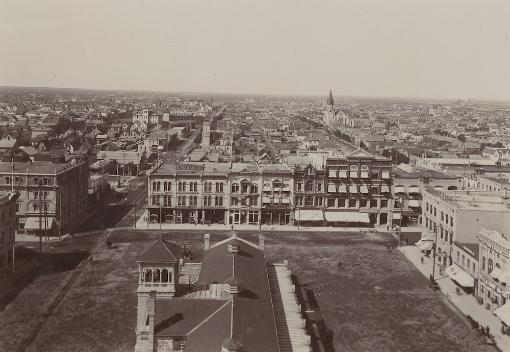 1900 - Winnipeg looking west from the tower of City Hall