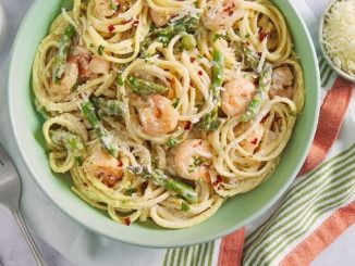 Recipe for Buttery Shrimp Ricotta Pasta