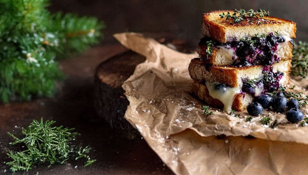 Recipe for Blueberry Grilled Cheese 