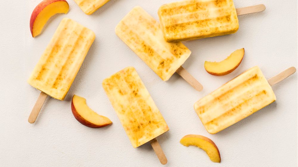 Recipe for Brown Butter Peach Pops