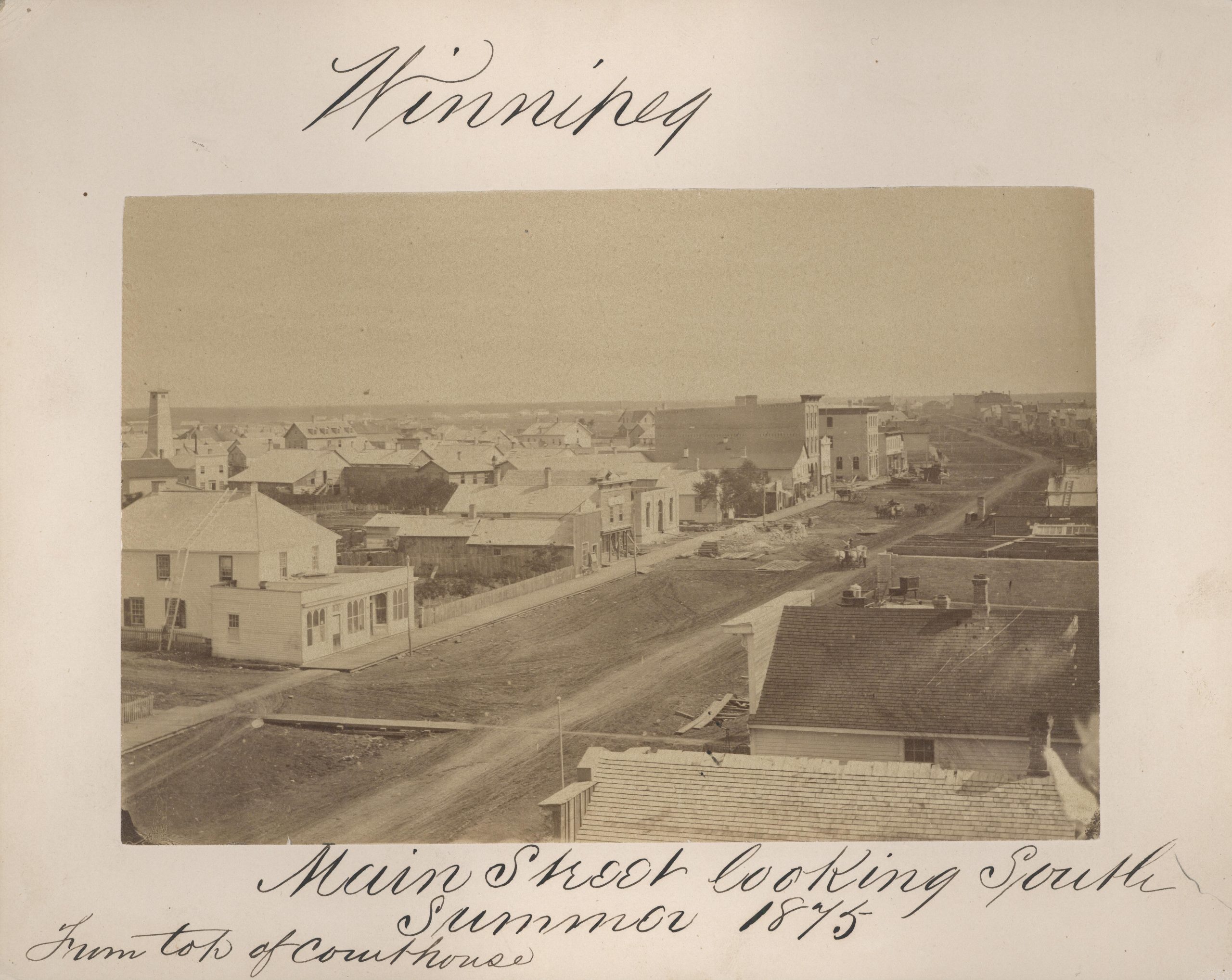 1875-Photograph taken from top of Courthouse