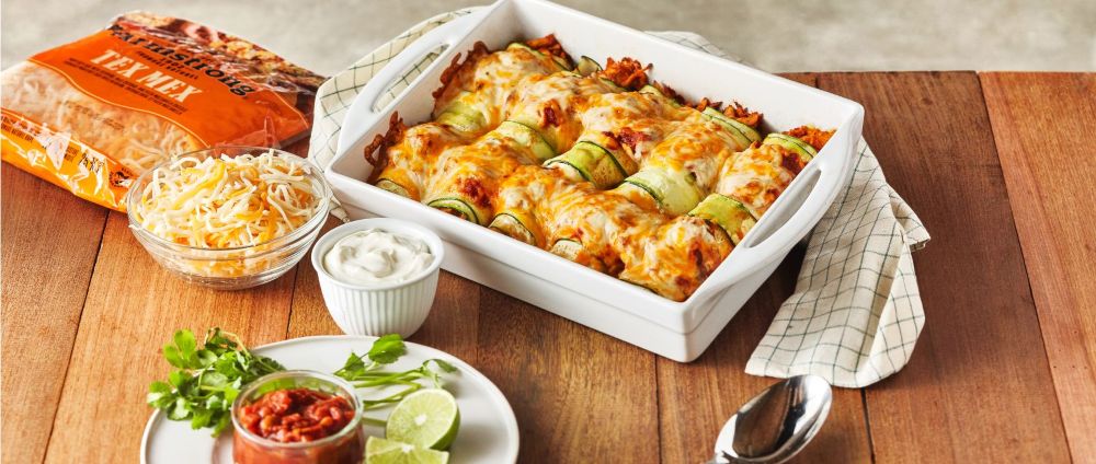 Recipe for Zucchini and Chicken Enchiladas